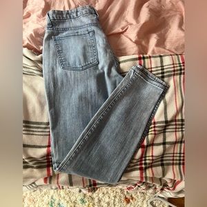 7 For all Mankind mid-rise ankle skinny